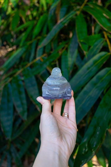 Lavender Fluorite Buddha
